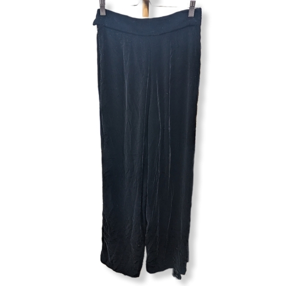 Portara NWT Silk Blend Velvet Wide Leg Pants Sz 6 - Picture 2 of 6